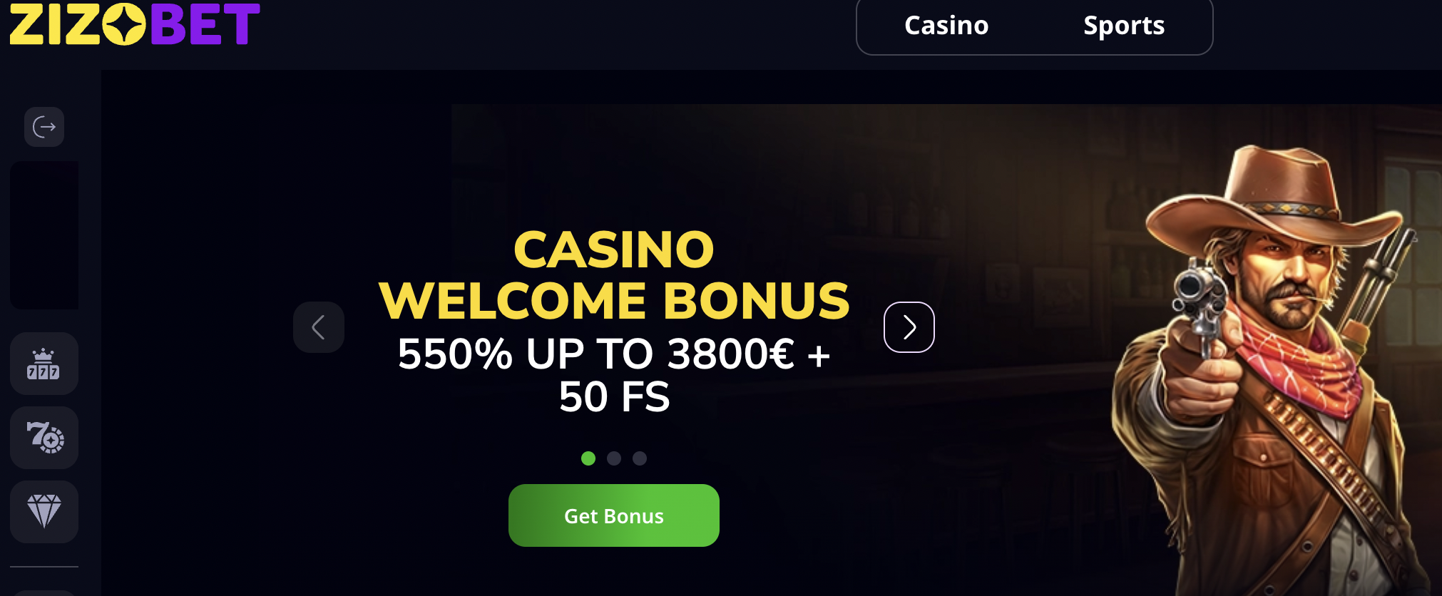 Zizobet casino bonus