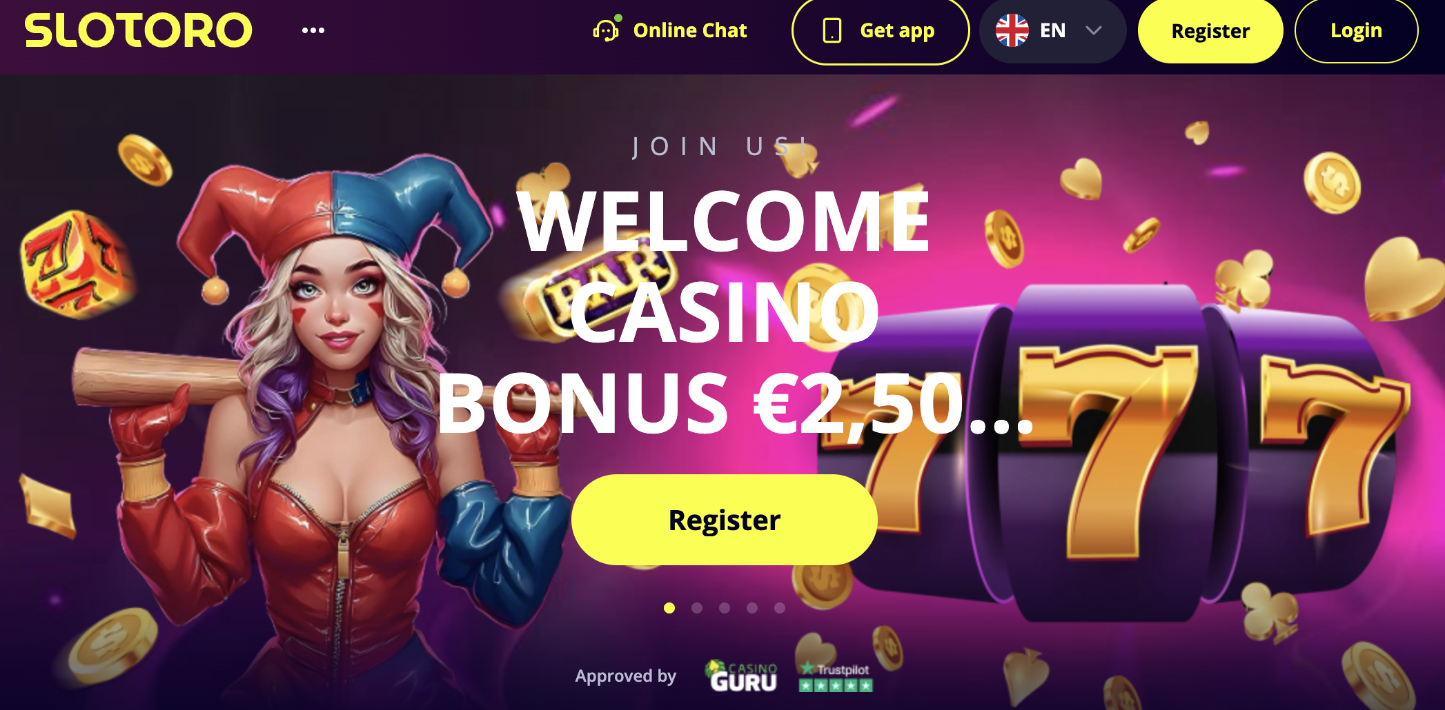 Slotoro casino bonus
