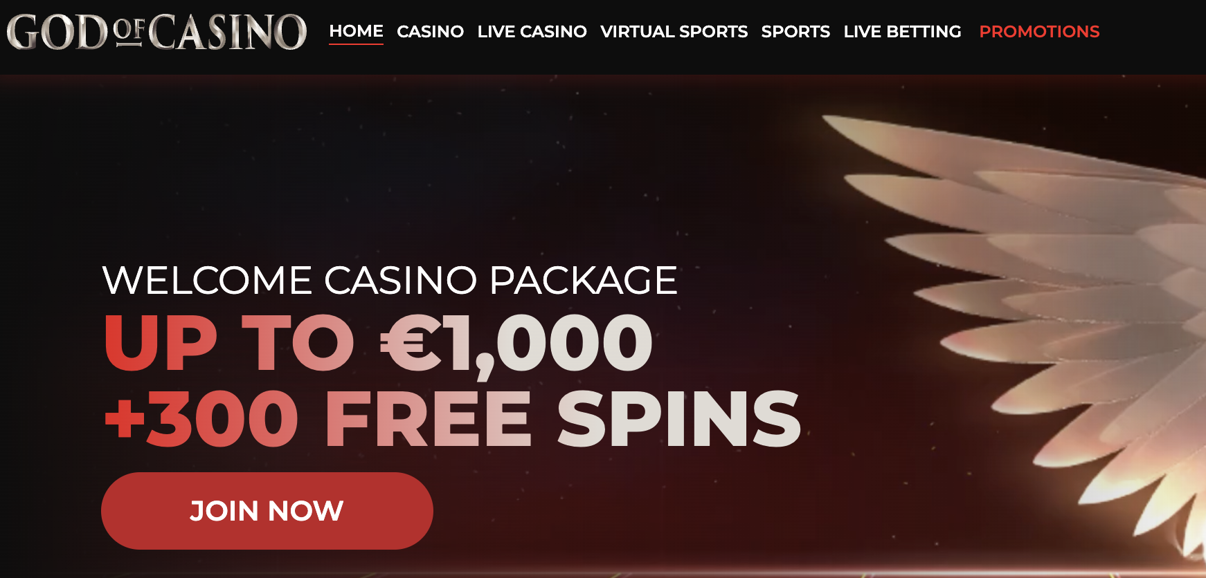 God of Casino bonus