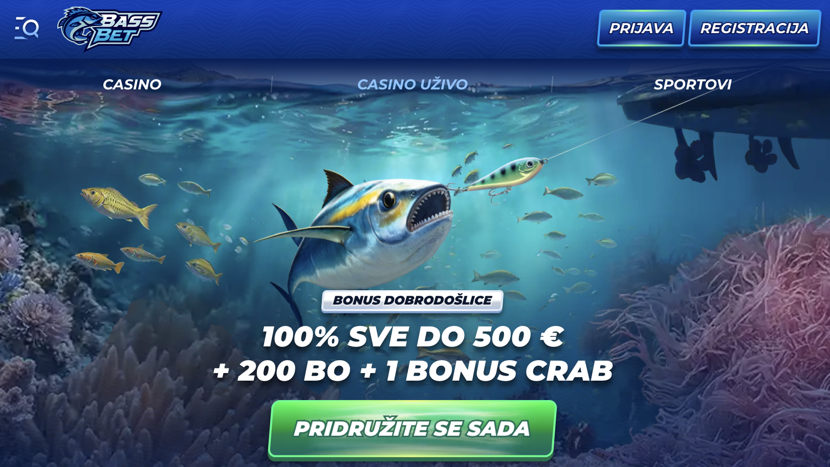 BassBet Casino Bonus Dobrodošlice
