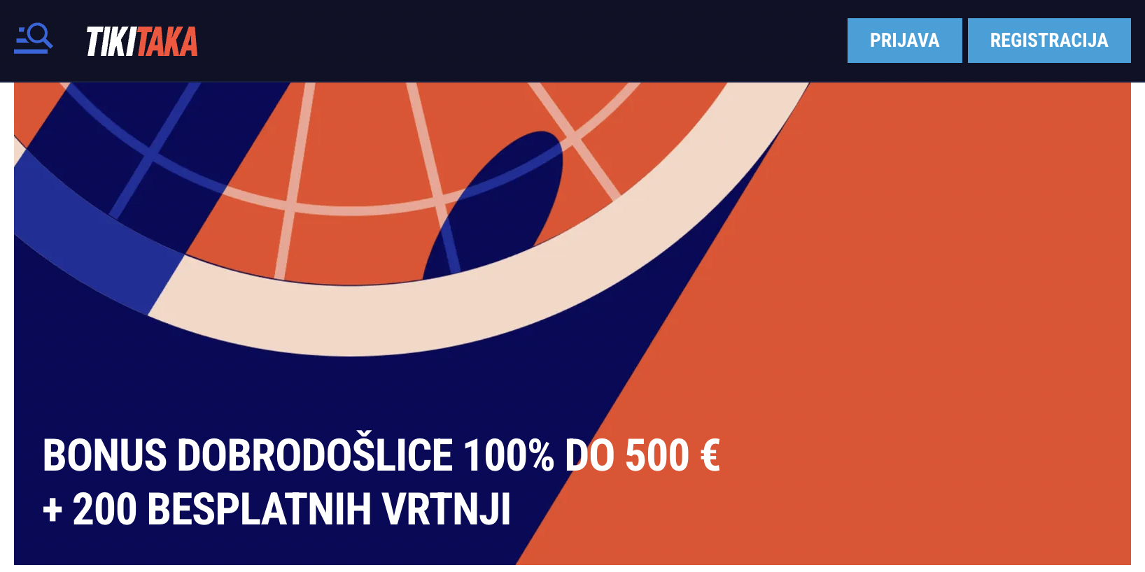 TikiTaka Casino Bonus Dobrodošlice